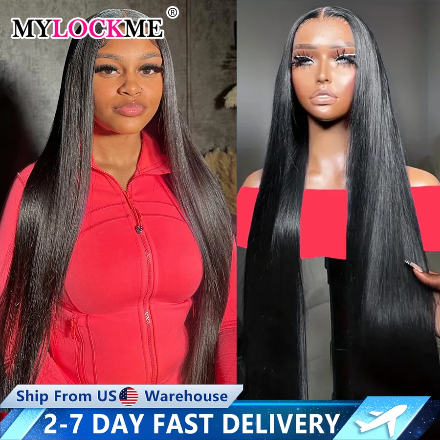 Straight Lace Wig 30 32 In 13x4 13x6 Lace Front Wig Human Hair 360 Full Lace Front Wigs For Women 4x4 Lace Closure Wigs