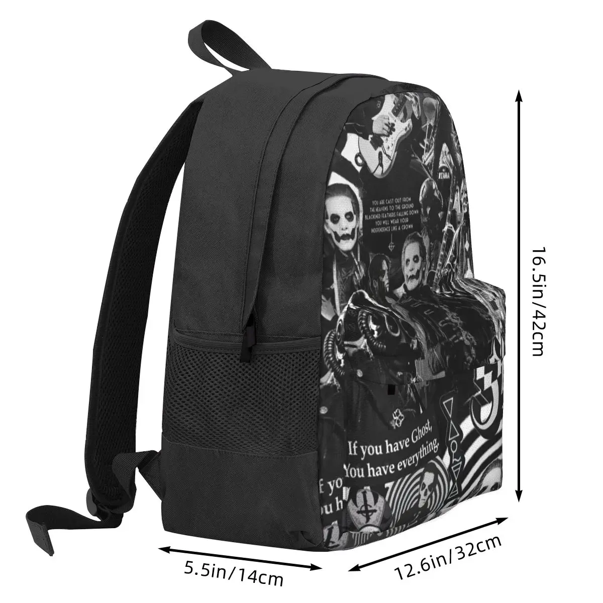 Ghost Band B.C.-Mochila de Halloween para mujer, bolsa escolar para estudiantes, Mochila para ordenador portátil, Mochila de viaje grande para niños y niñas