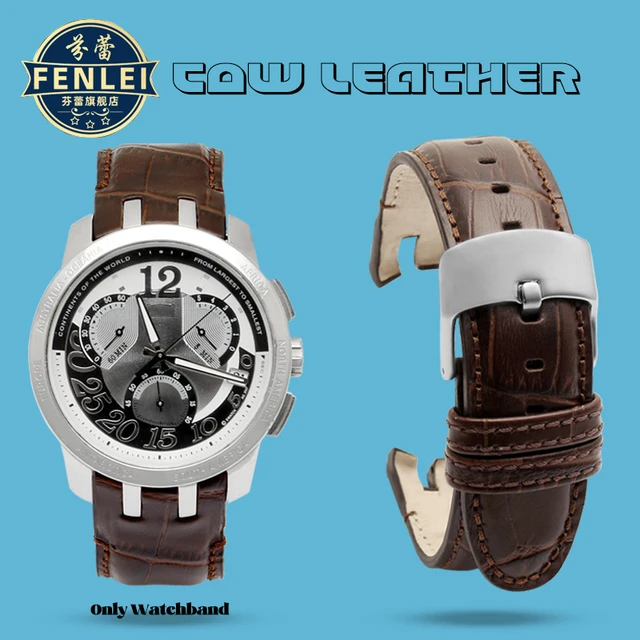 Genuine Leather Watch Strap for Swatch YRS401 402 403 412G Curved Concave Convex Mouth Cowhide 21mm Men Watch Band Accessories AliExpress