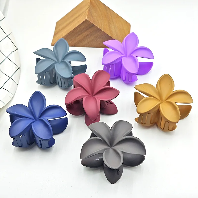 Large Flower Claw Clips For Women Fashion Hair Claw Hair Clamps Girls Matte Hairpins Sweet Headwear Barrette Hair Accessories