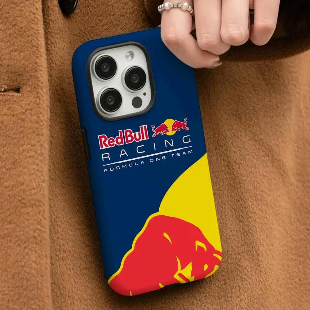 Fashion Red B-Bull Mouse Pad For IPhone 16Promax 16 15 14 13 12 11 Pro Max Plus Glossy HD Hard PC Cover