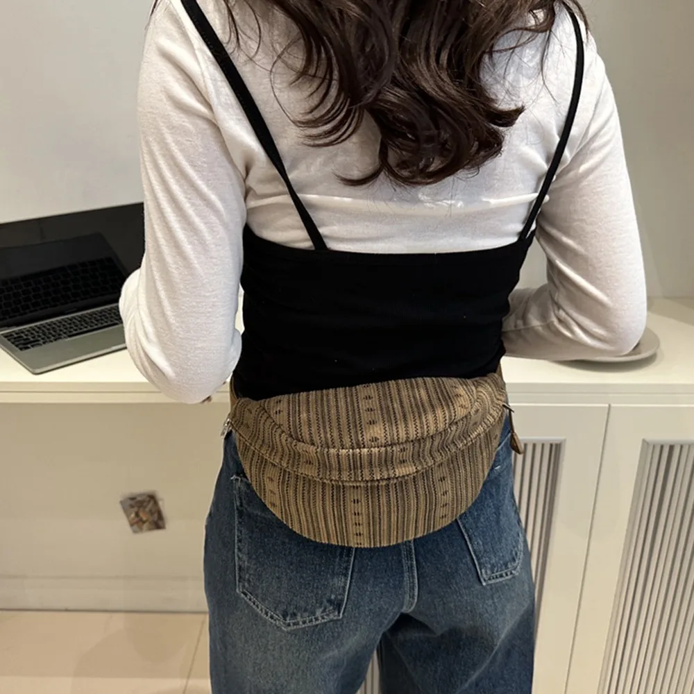 المتخصصة النايلون المرأة حقيبة صدر للرجال سستة حقيبة كتف رياضية عادية سعة كبيرة النمط الياباني قطرة على شكل حقيبة كروسبودي في الهواء الطلق