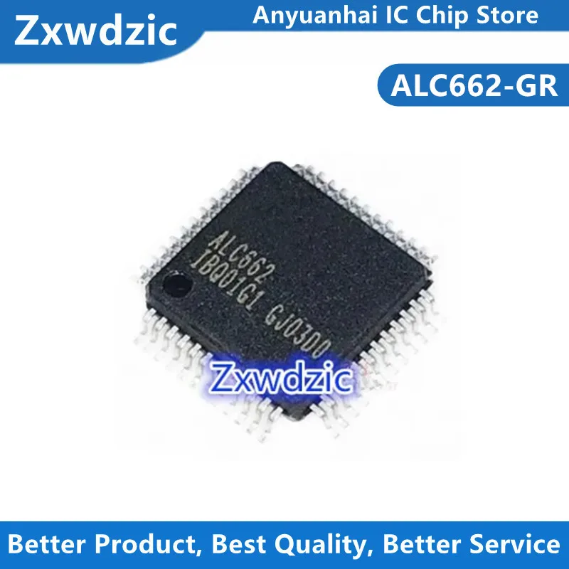 5pcs New Original ALC662 ALC662-GR ALC662-VD0-GR QFP48 Audio Control Chip