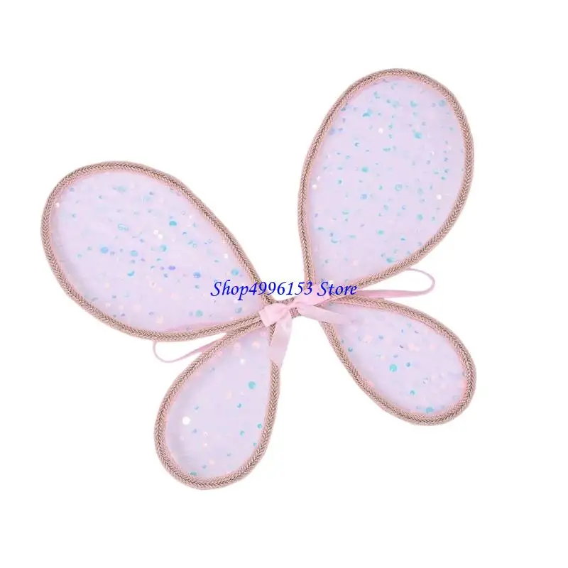 Q0KE Butterfly Wing Dressing Up Costume Cosplay Fairys Wing Halloween Angel Wing Princess Performances Props Kids
