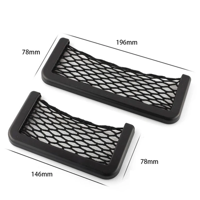 JSNY 1 szt. Organizator samochodowy torba do przechowywania Auto wklej kieszonka z siatki uchwyt na telefon akcesoria samochodowe 20*8CM 8*15CM uniwersalny