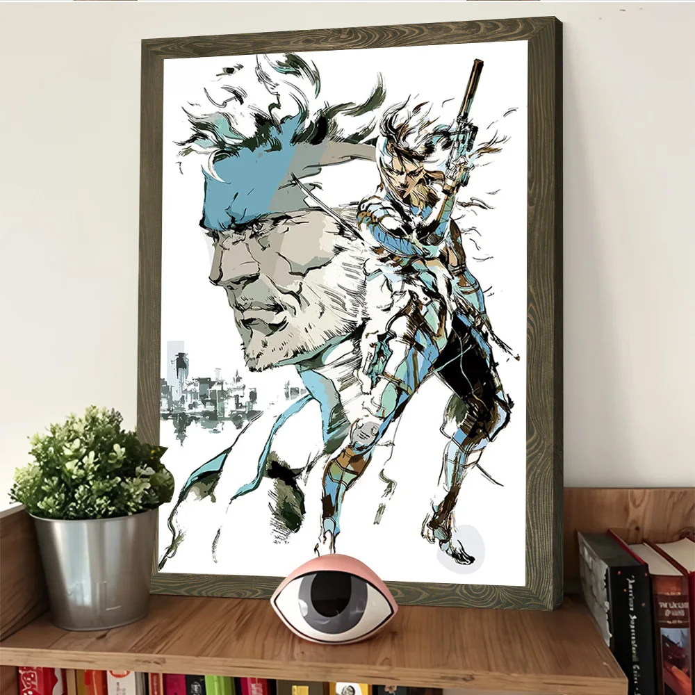 Metal Gear Solid: Solid Snake Artwork Poster Customizable Printed Canvas Painting for Pictures Wall Art Home Decorations Mural - view 4
