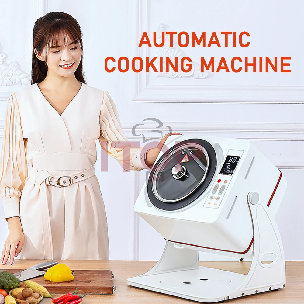 

ITOP Automatic Cooking Machine 6L 2500W Commercial/ Household Cooking Robot Non-stick Wok Deep Pot Automatic Stir Fry 220-240V