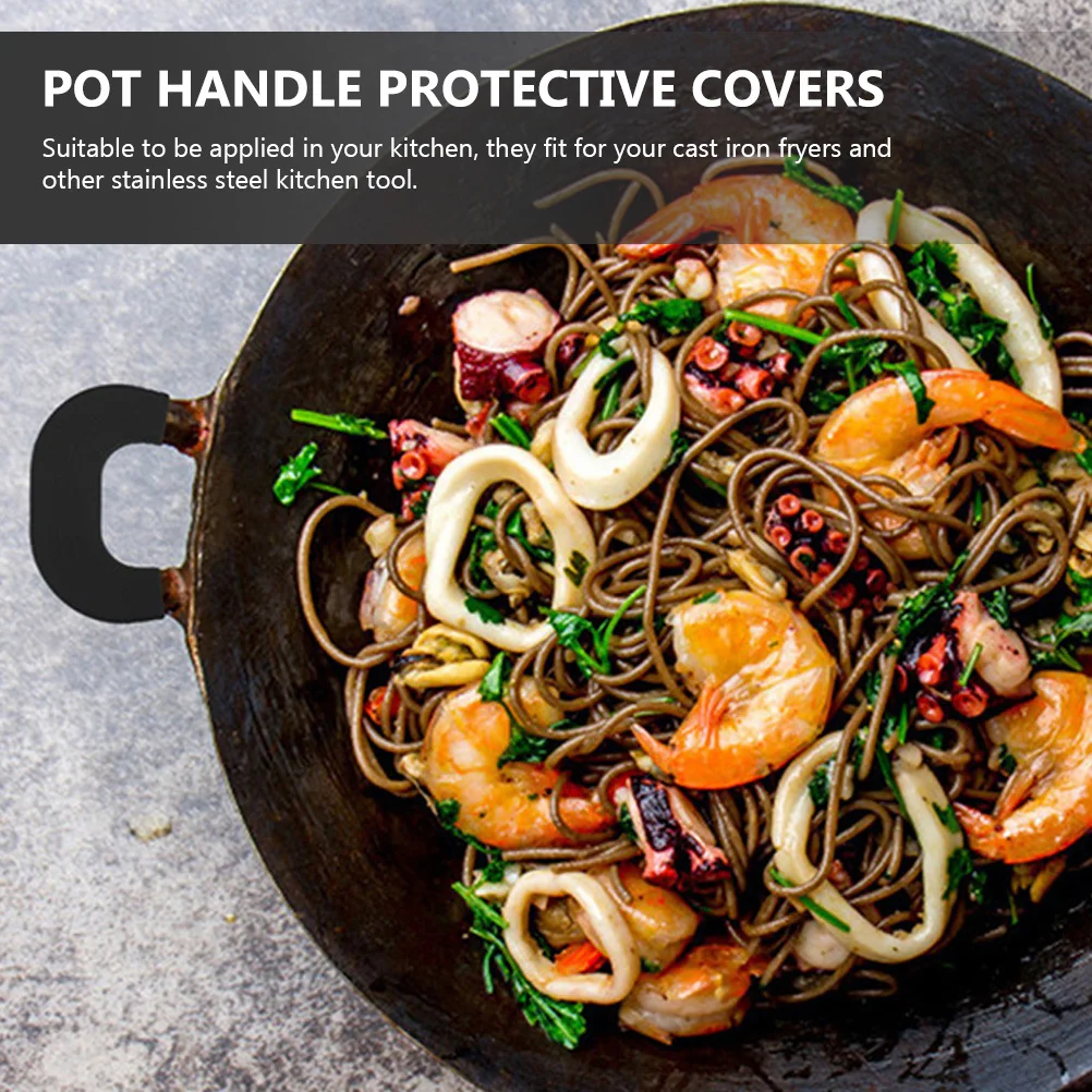 

8Pcs Anti Scalding Handle Covers Premium Silicone Heat Resistant Pot Grip Protectors for Cooking Baking Kitchen Use