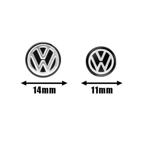 6/10/15Pcs 14mm Car Key Emblem Stickers Auto Control Key Logo For Volkswagen VW Golf 4 5 Tiguan Jetta Transporter Passat T5 Polo