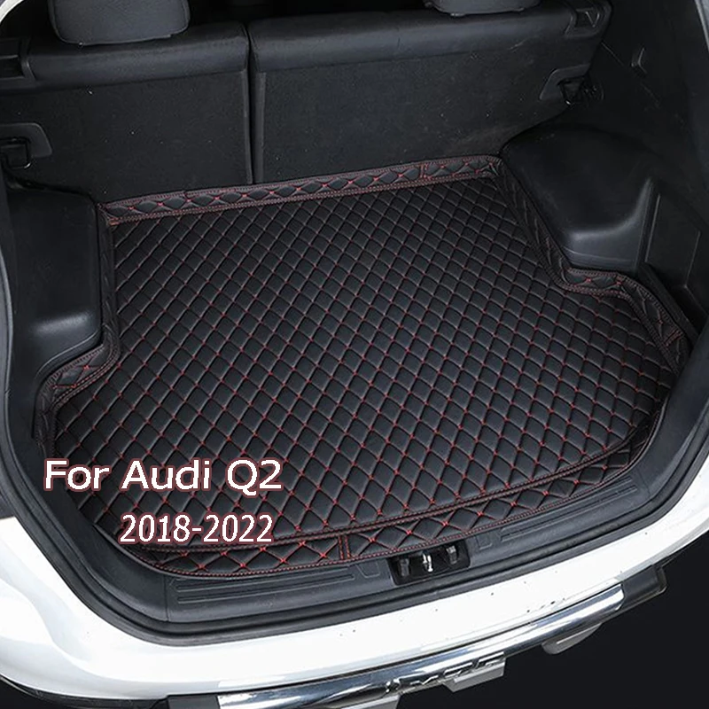 

Leather Custom Car Trunk Mat For Audi Q2 Q2L 2018 2019 2020 2021 2022 Trunk Boot Mat Liner Cargo pad Carpet Tail Cargo Liner