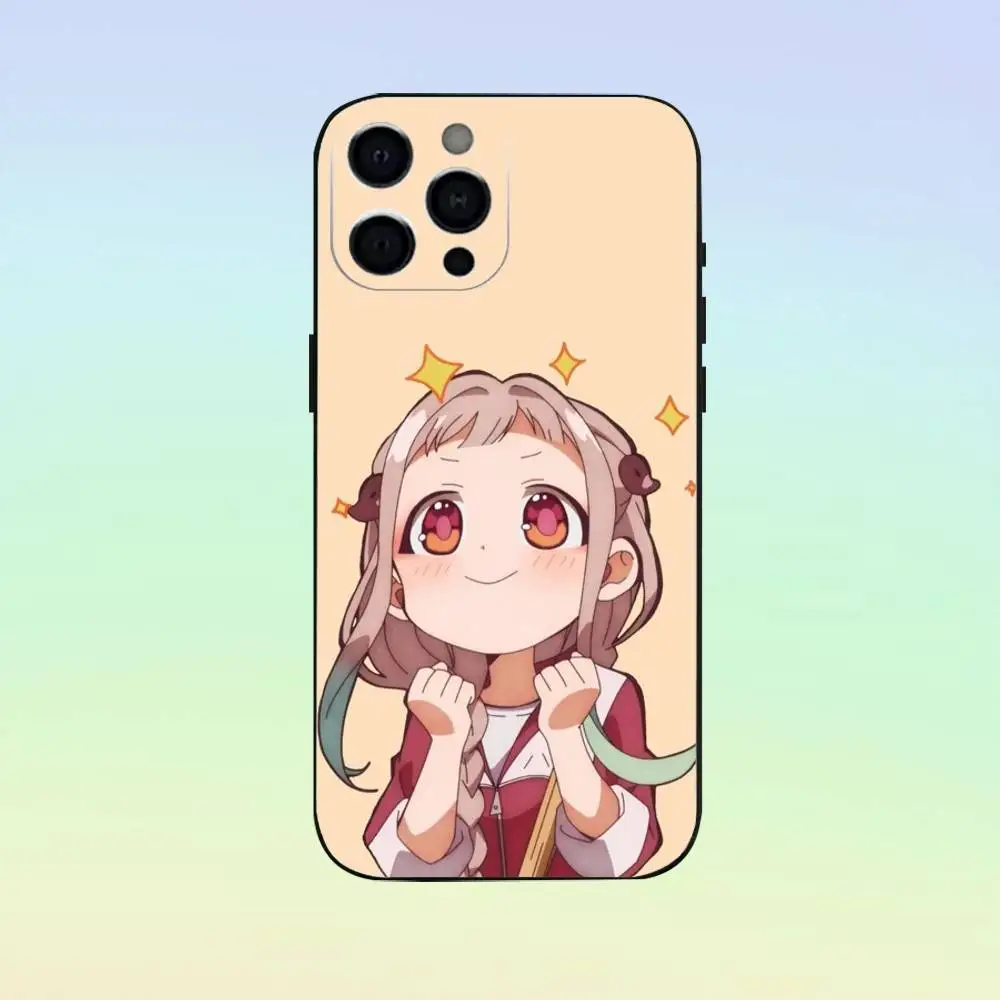 Custodia per telefono Y-yashiro Nene per iPhone 17,16,15,14,13,12,11, cover nera in morbido silicone