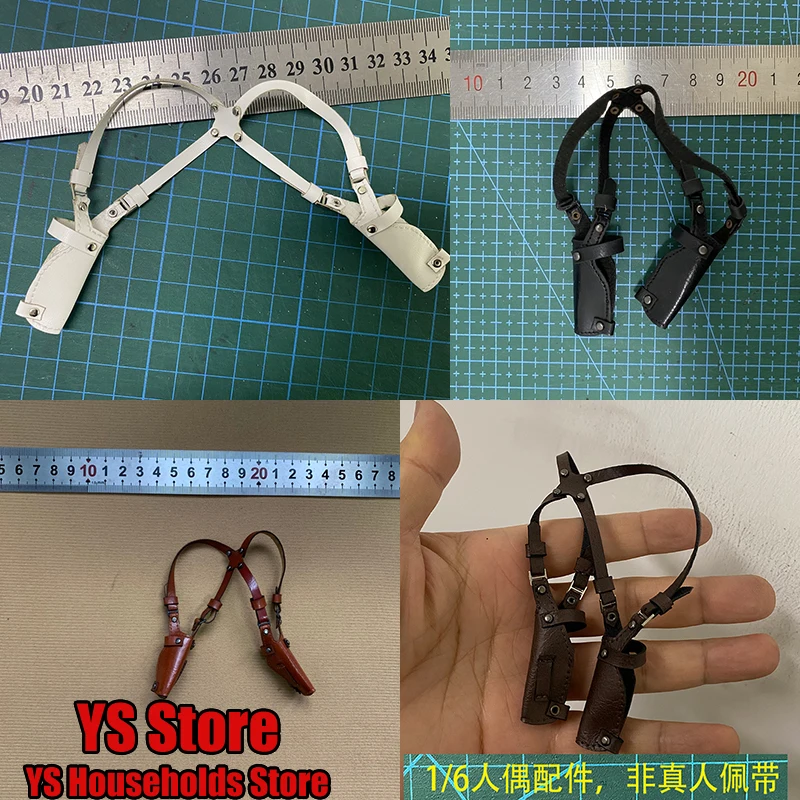 

1/6 солдат, двойная кобура для пистолета, игрушка, невидимая сумка для пистолета, модель аксессуара для 12 дюймов, военный мужчина, женщина, кино, сцена, орнамент