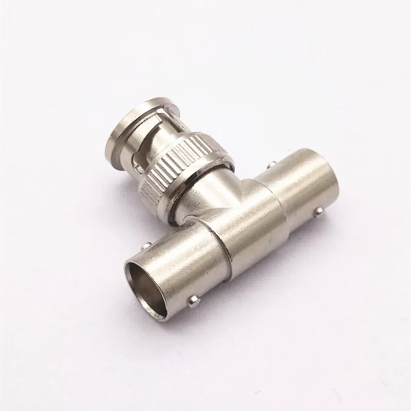 BNC T Adapter Splitter Connector Coupler 1 Male to 2 Female CCTV Jack Plug