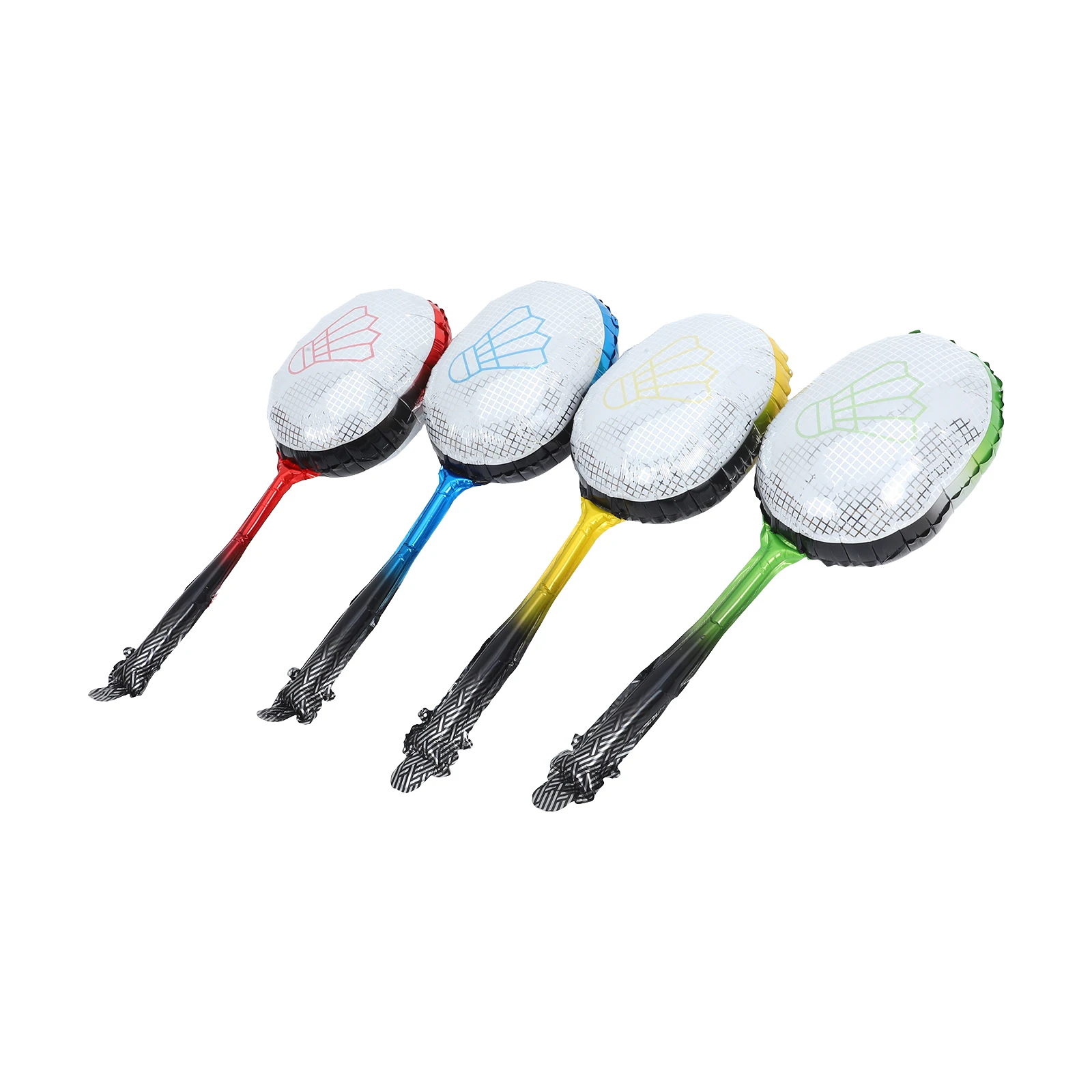 

4 Pcs Aluminum Film Balloon Foil for Racket Balloons Decoration Ornament Inflatable