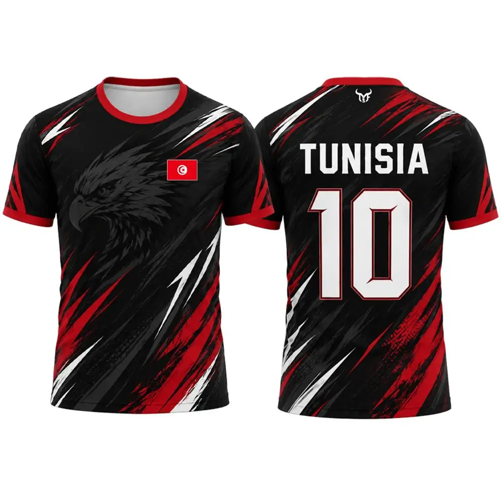 Tunisia Flag Print Jersey Men Outdoor Sports Sc103ac5b99174fb6980056765e73fab8S