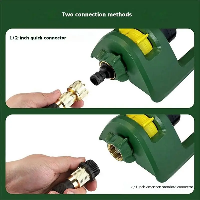 【CUSTOMER FAVORITE】Garden Water Sprinkler Oscillating Lawn Sprinkler 18 Nozzles For Large Yard Garden Gas Grass