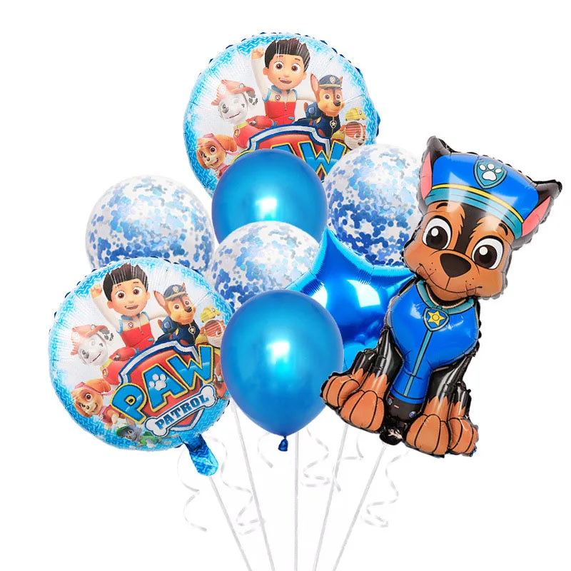 PAW Patrol Dog Birthday Party Decoration Group Decorative Suit Disposable Tableware Combination Balloons For Kids Party Supplies