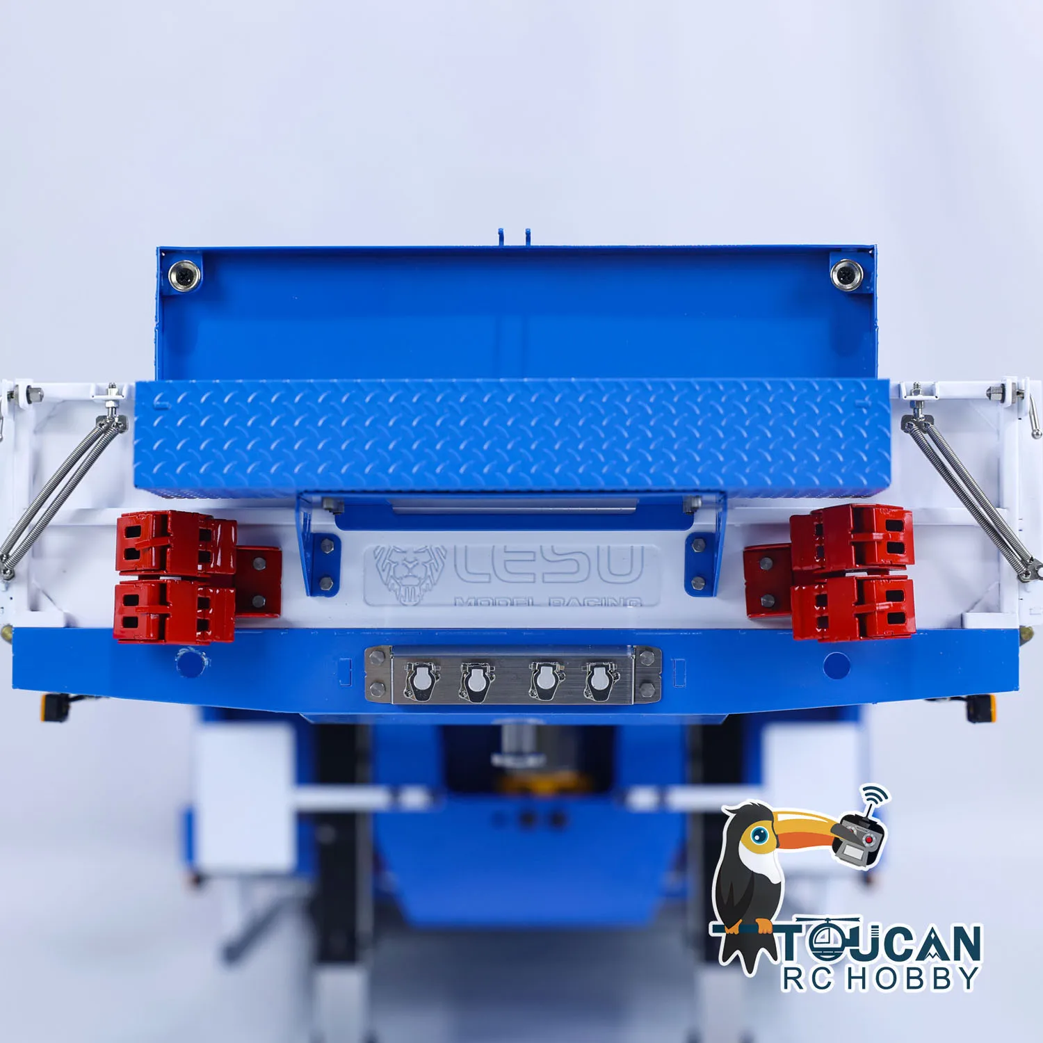 

LESU RC 1/14 металлический гидравлический прицеп, электронная подъемная хвостовая доска для трактора, грузовика, автомобиля, сделай сам, окрашенная готовая модель игрушки TH23023