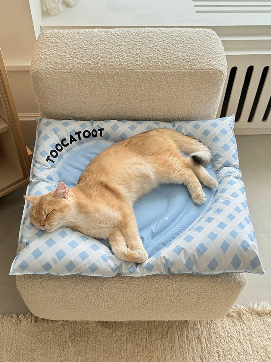 Love ice cushion cat litter summer dog mat cooling feeling cat ice bed pet sleeping mat