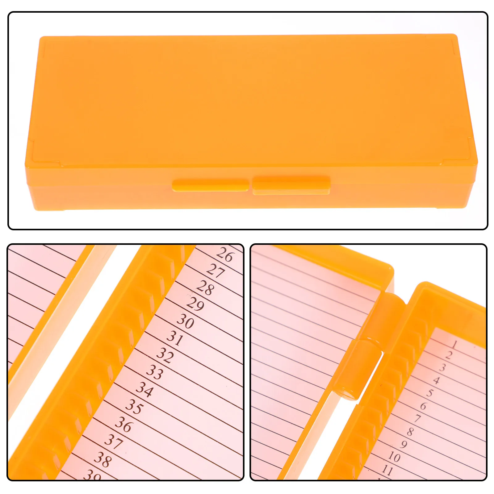 

Microscope Sturdy ABS Material Glass Slide Storage Organizer Container for Laboratory Teaching and Personal Use