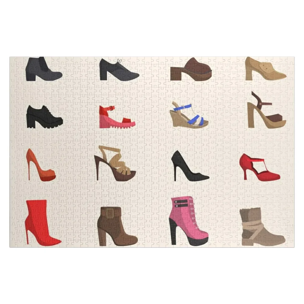 

Shoe collection shoes women's shoes Jigsaw Puzzle Wood Name Personalized Toy Puzzle