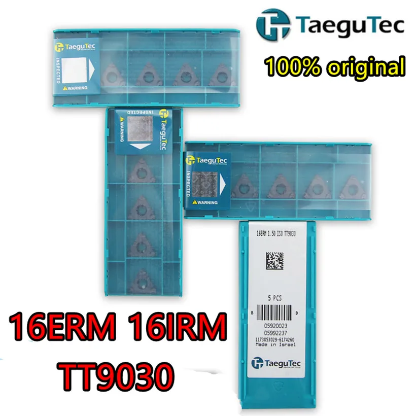 

16ERM 16IRM AG60 G60 AG55 11W 14W 1.00 1.25 1.50 1.75 2.00 2.50 3.00 ISO TT9030 100% original Taegutec carbide Threaded inserts