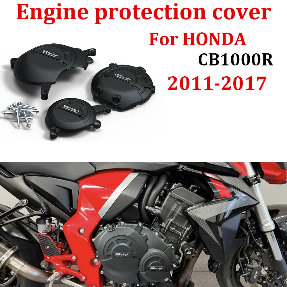 

For HONDA CB1000R CB1000 R 2011-2017 Motorcycle Left and right engine cover protectors shatterproof cover Kit
