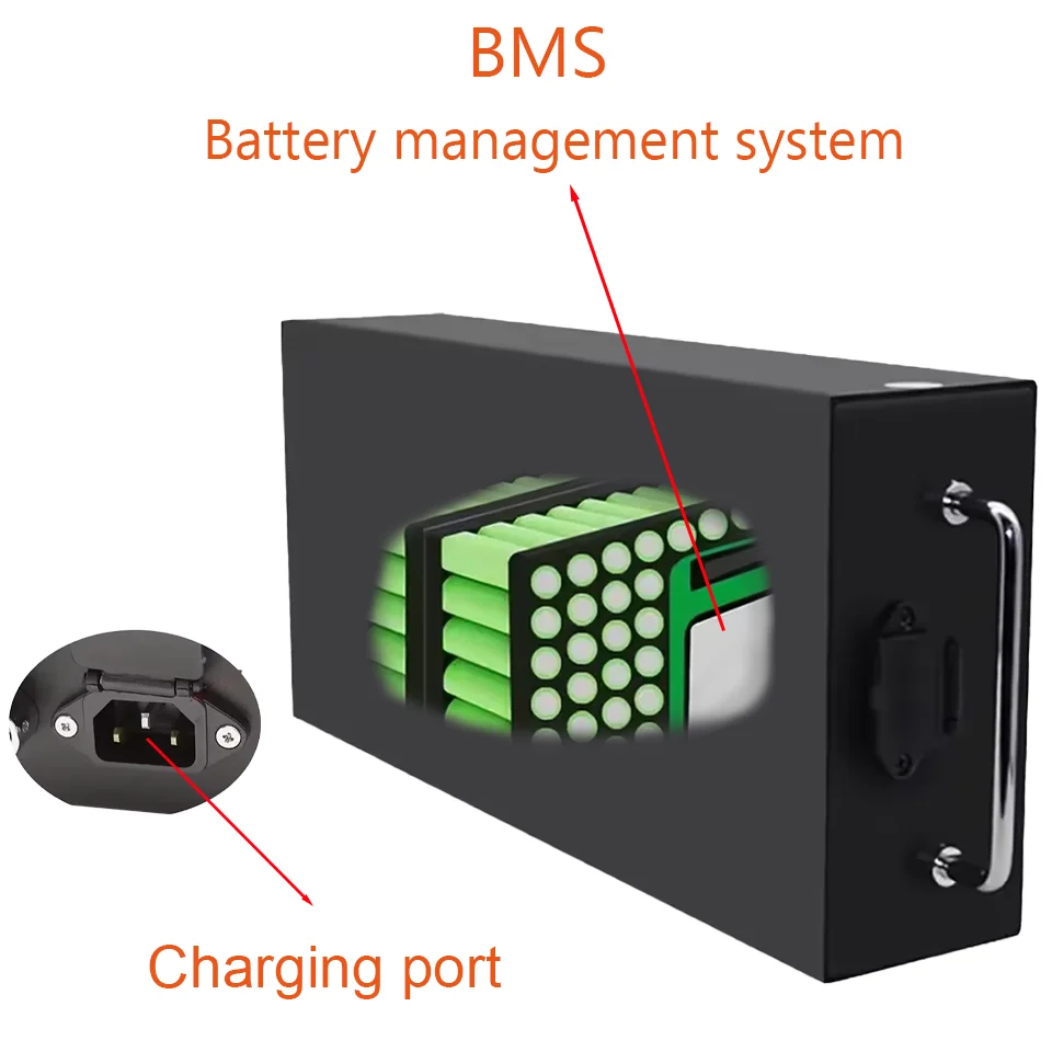 60V 12Ah-21Ah 18650 Lithium Battery Removable with Charger Waterproof for Harley Citycoco Electric Motorcycle Scooter