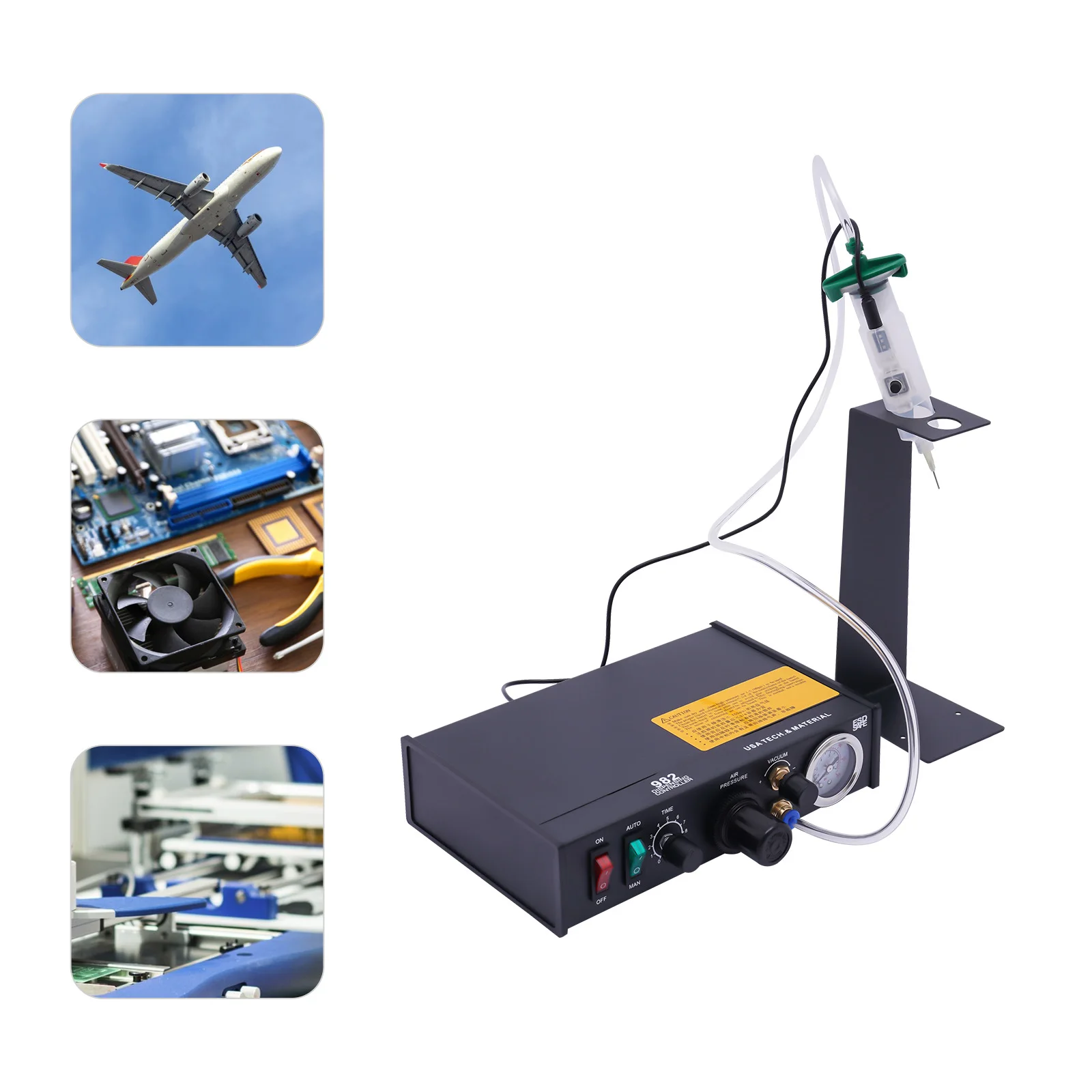 

Solder Paste Pneumatic Semi-Automatic Glue Dispenser Dropper Liquid Dispenser Controller