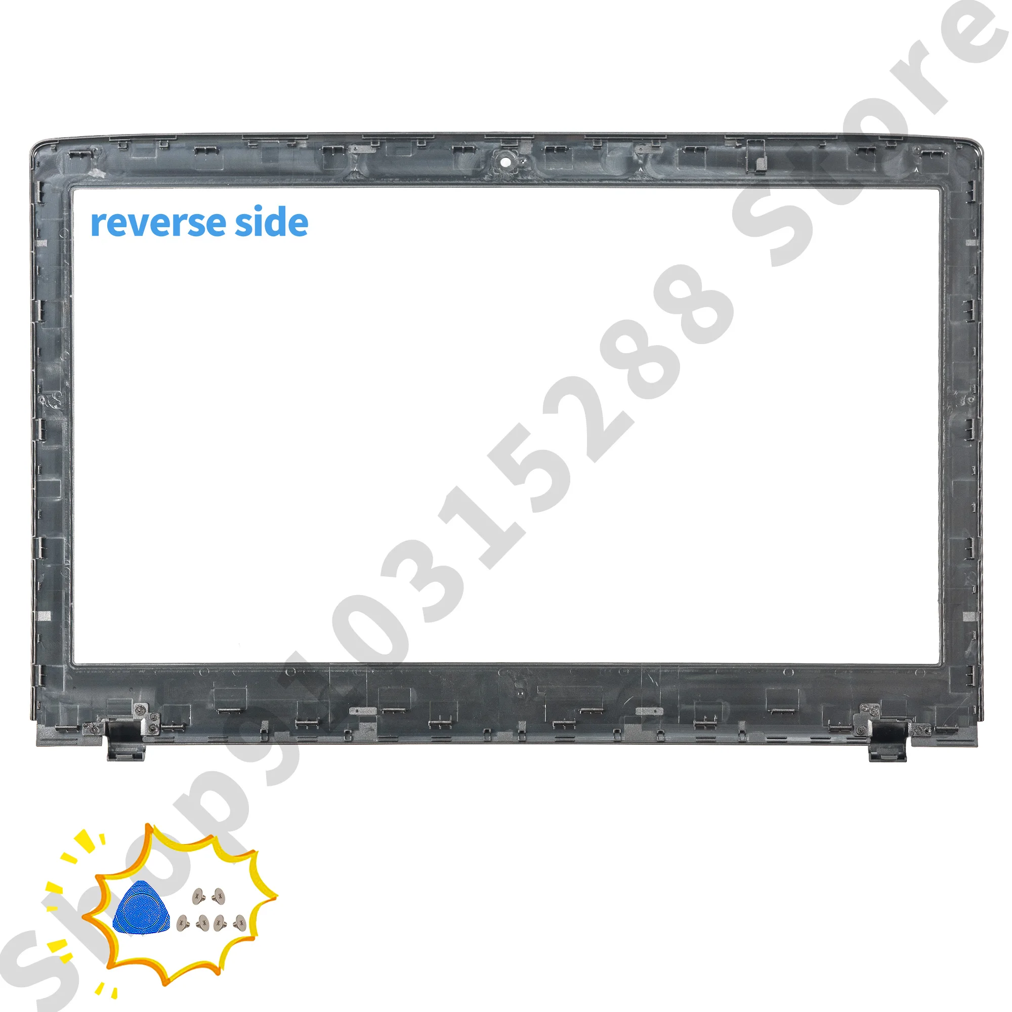 LCD couverture arrière/avant lunette/charnières pour Aspire E5-523 E5-553 E5-576 F5-573 E5-575 E5-575T boîtier d'ordinateur portable réparation en plastique