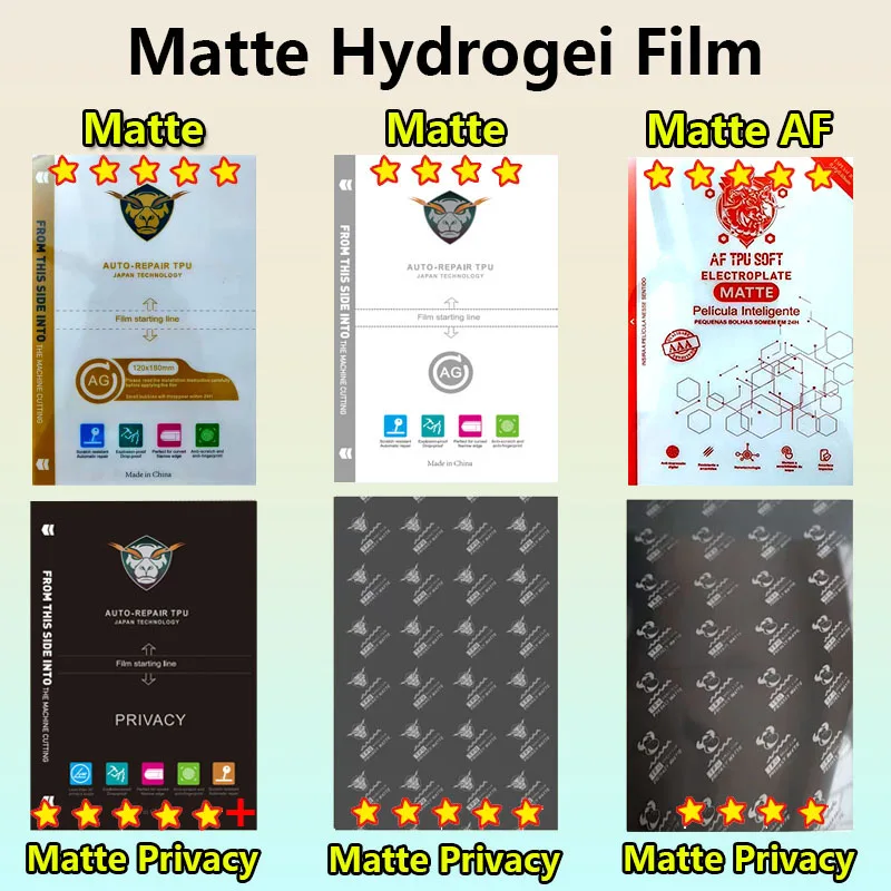 Película de hidrogel Flexible mate para teléfono móvil, hoja de inmersión hidráulica, película AG TPU, máquina cortadora mecánica suave, Plotter, 5/50 Uds.