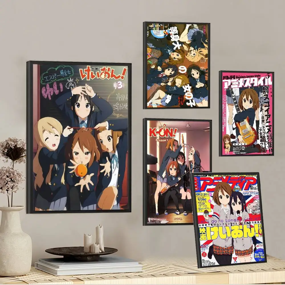 K-On أنيمي خمر الملصقات لزجة خمر غرفة المنزل بار مقهى ديكور Kawaii غرفة ديكور