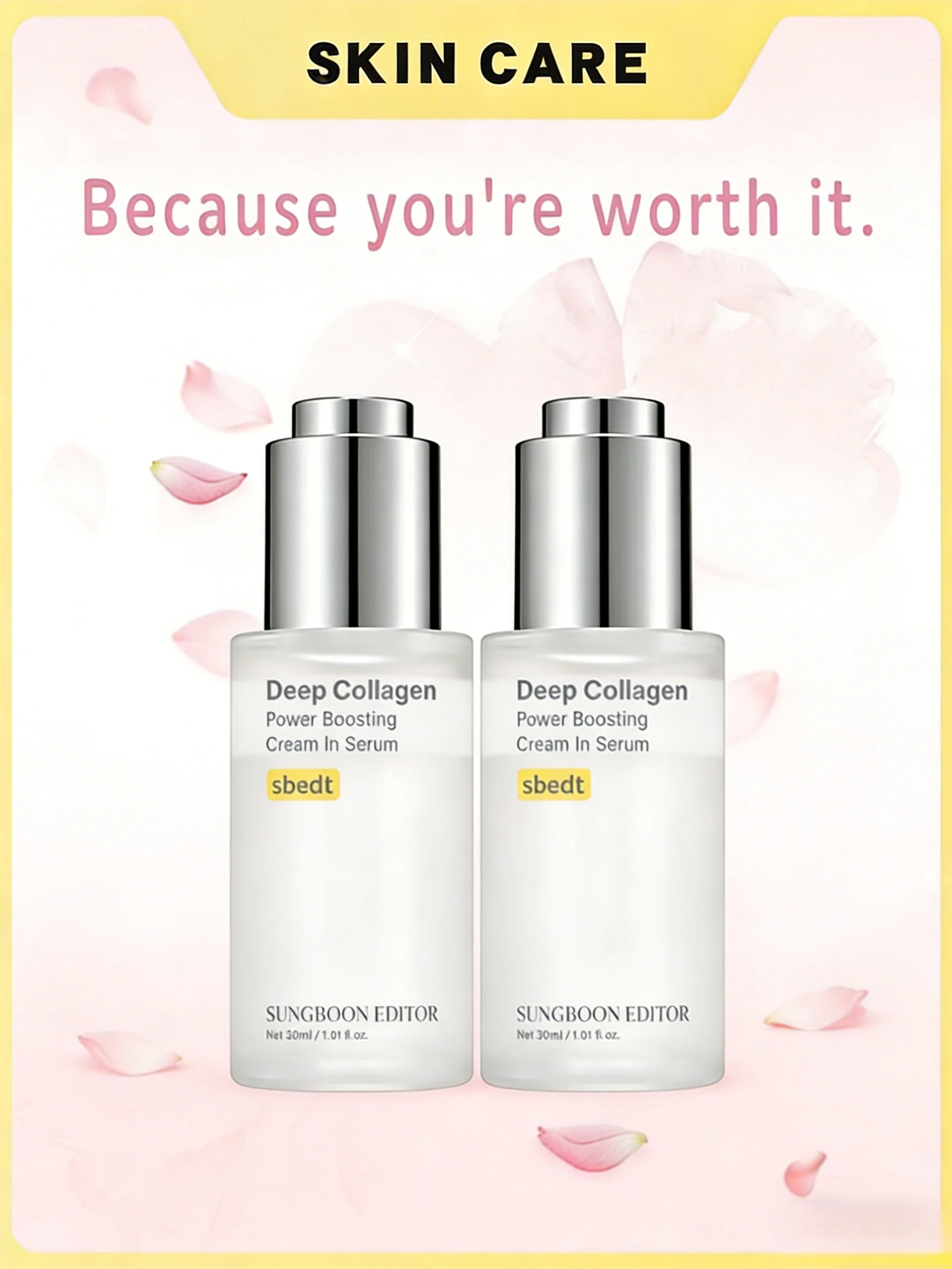 2 Pcs/1 Pcs Sungboon Editor Deep Collagen Wrinkle Filler Serum |       Volufiline + Collagen + Niacinamide |       Firming, Skin Care