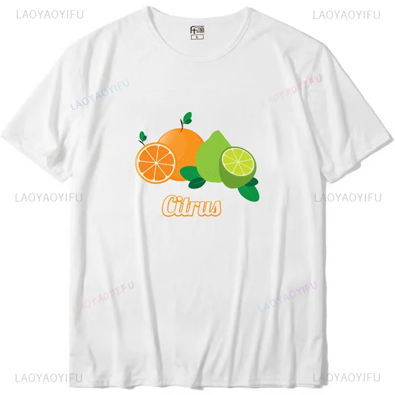 Citrus lovers sweet life interesting novel fashion street wear trend casual summer men women universal crewneck T-shirt