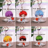 PopularJapanese Anime Black's Basketball Acrylic Character Keychain Kagami Kise Midorima Aomine Akashi Keyring Pendant for Gift