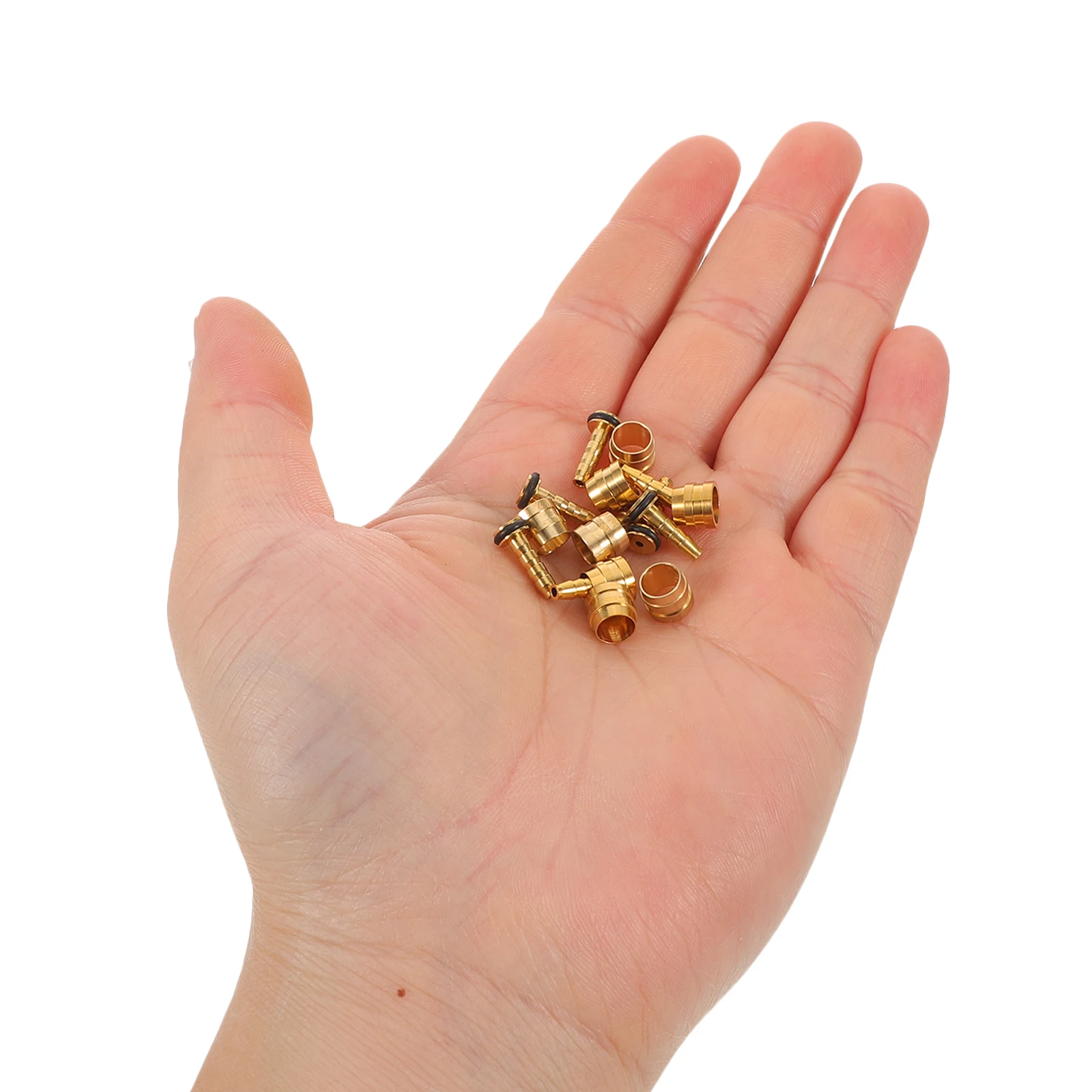 

8Set Bike Hydraulic Disc Brake Olive Insert Kit Oil Needle Connector Durable Copper Leakproof Performance Universal