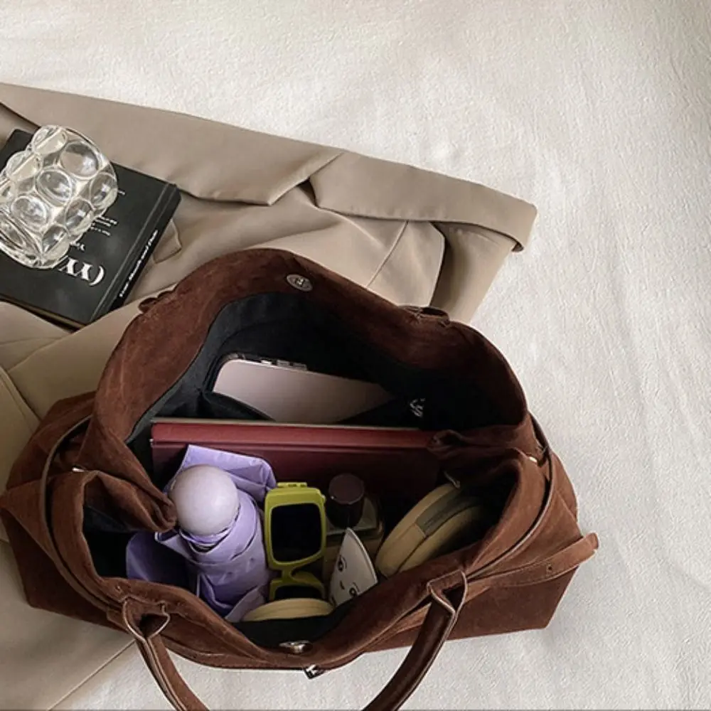 

Милая сумка-тоут в корейском стиле из замши, матовая сумка из искусственной кожи, однотонная сумка в этническом стиле, сумка через плечо для девочек