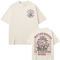 Motherhood Is Kingdom Work T Shirt Comfort Colors Aesthetic Christian Tee Shirt Men Women Vintage Oversized Short Sleeve T-shirt
