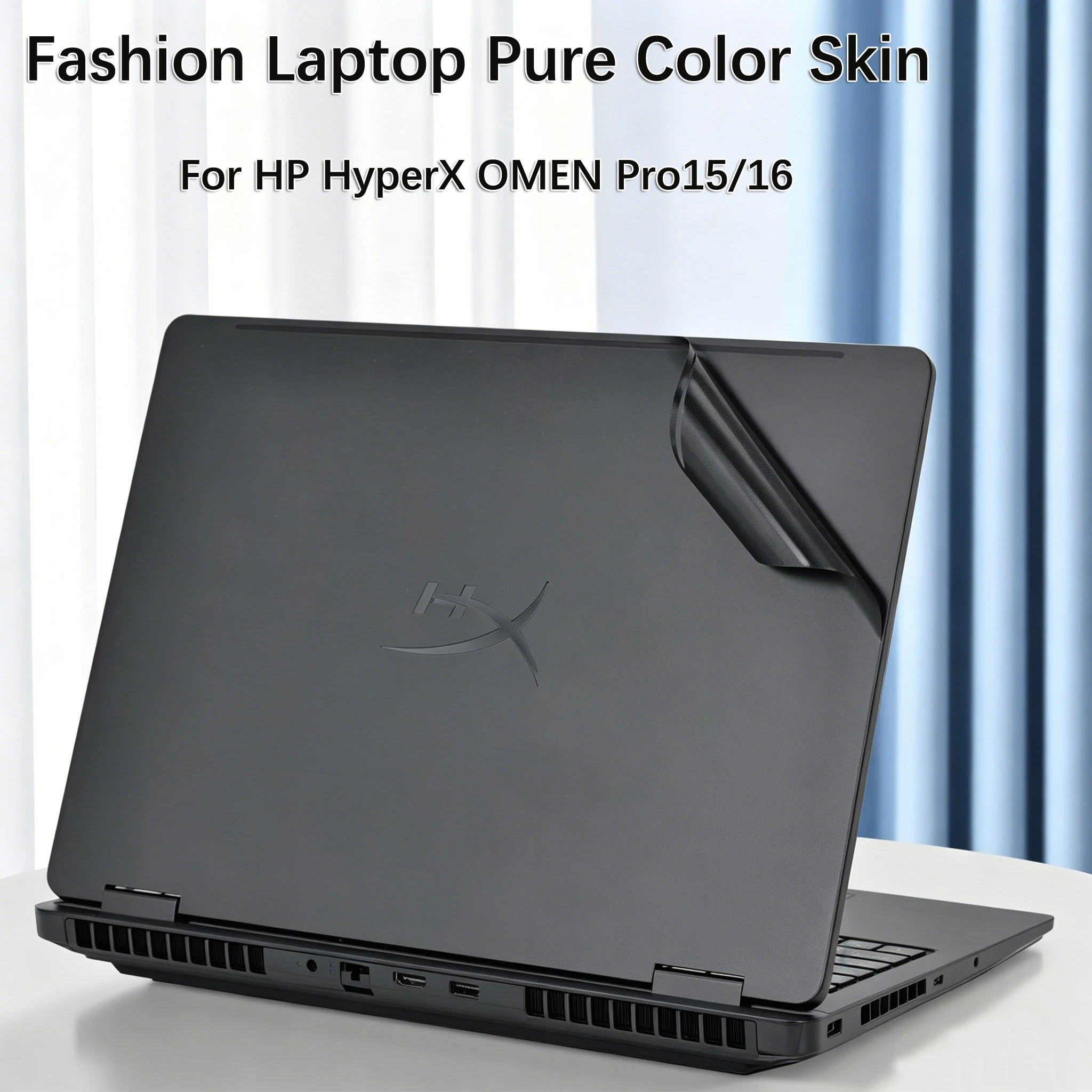 Pegatina protectora precortada (1x superior + 1x lateral + 1x inferior) para teclado HP HyperX OMEN Pro15 15-ga0150TX 15.3"/Pro16 16-am2071TX 16"