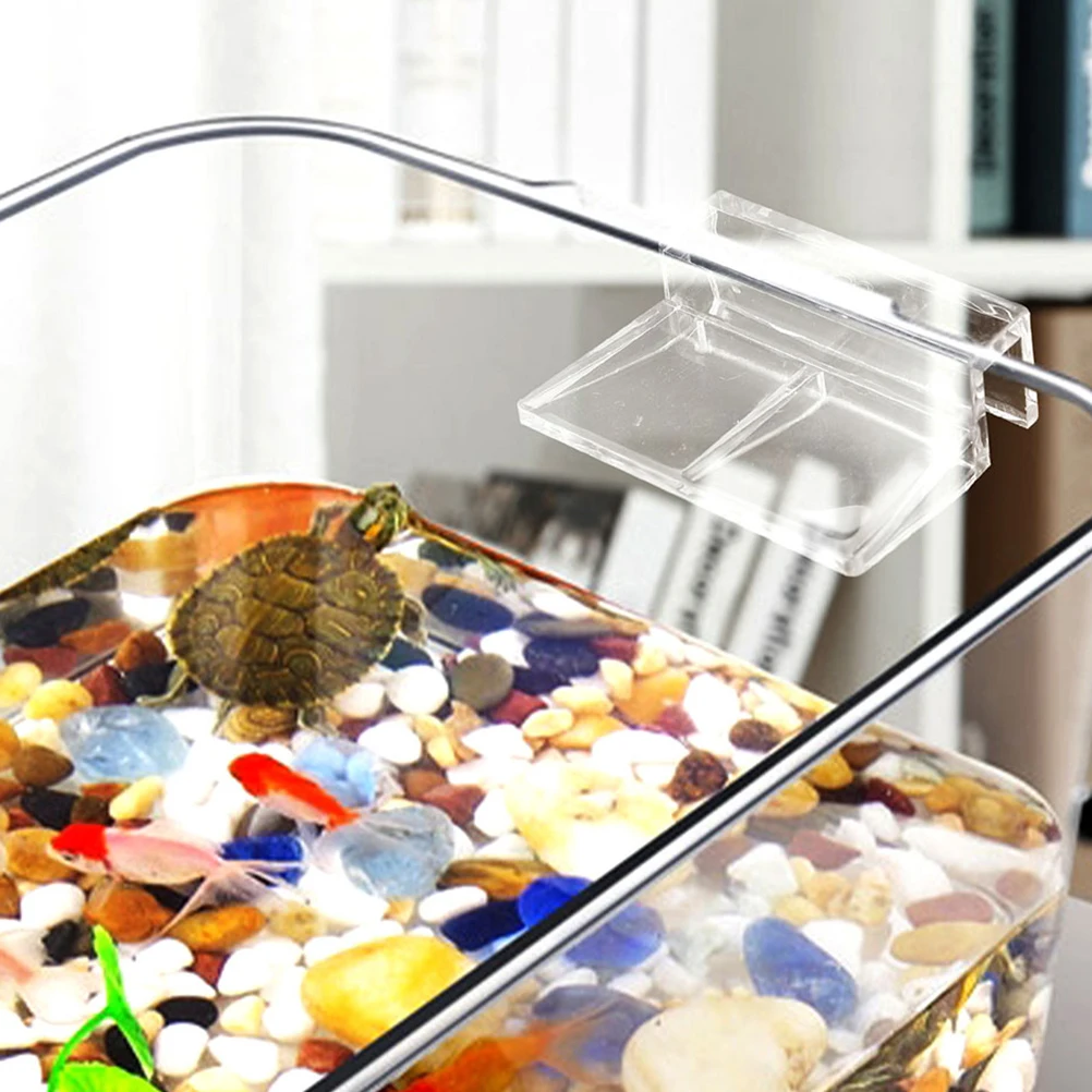 

12 pcs Fish Tank Lid Clips 6Mm Acrylic Support Holders For Glass Aquariums Sturdy Cover Clamps Easy Install Tool-Free Fastening