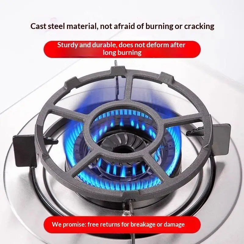 Cast Steel Gas Stove Wok Support Ring Universal Fit Non Slip Wear Resistant for Home Restaurant Kitchen Cooking Tasks