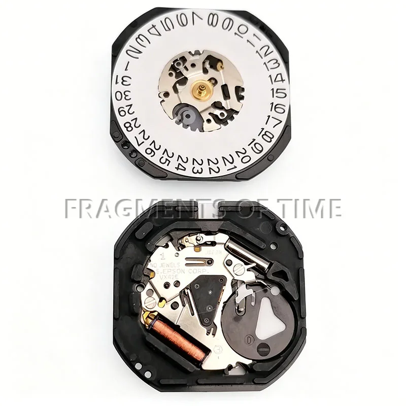 JAPAN VX42 Movement With Date Calendar Display Japan Movement VX42E Three Hands Calendar Date Metal Quartz Movement