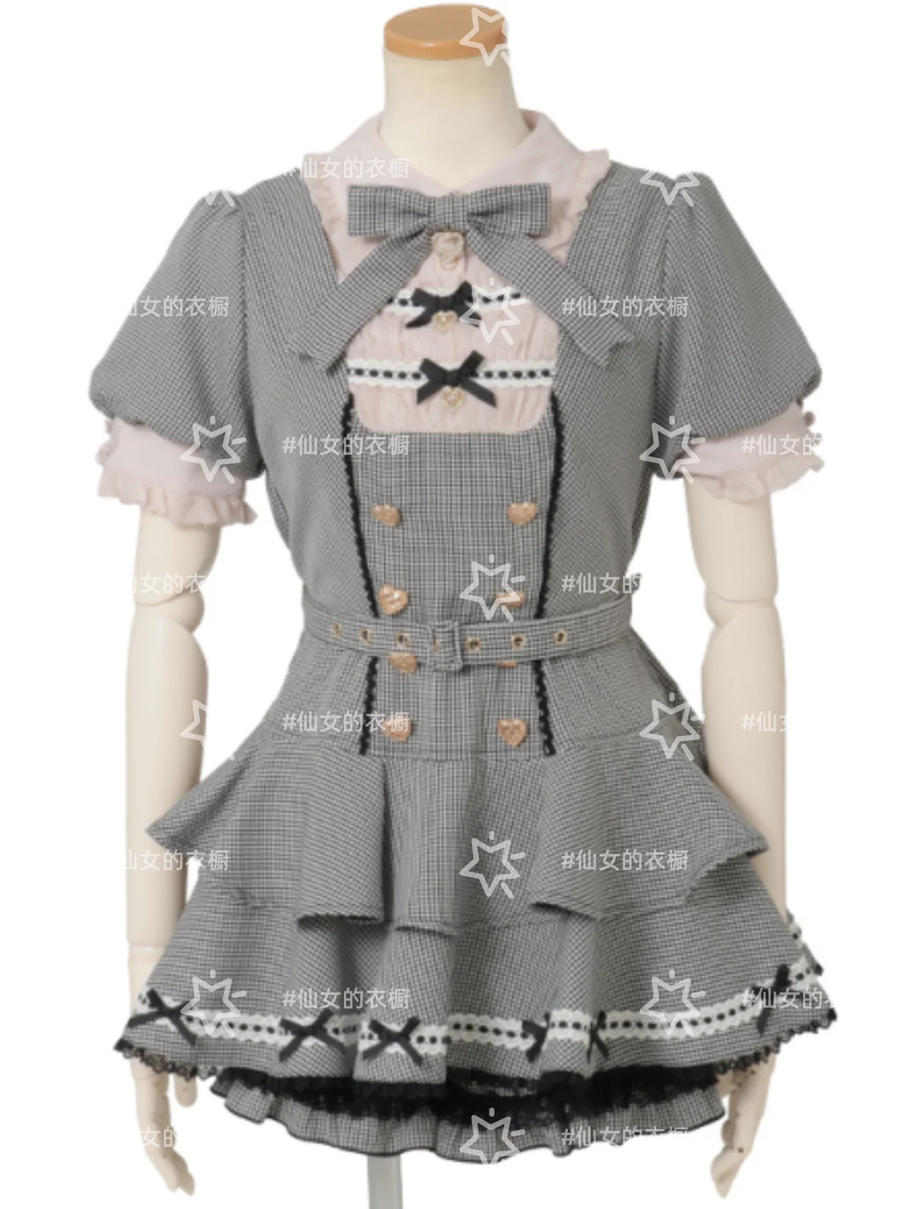 2 Piece Sets Women Summer Japanese Style Subculture Mass Production Sweet Girl Kawaii Outftis Doll Collar Top with Shorts Set