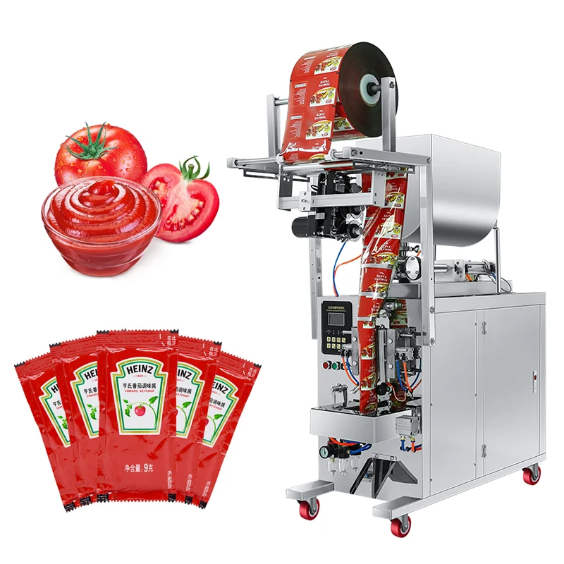 Universal Automatic Sauce Syrup Honey Mayonnaise Ketchup Sealing Filling Packing Machine Paste Sachet Pack Machine