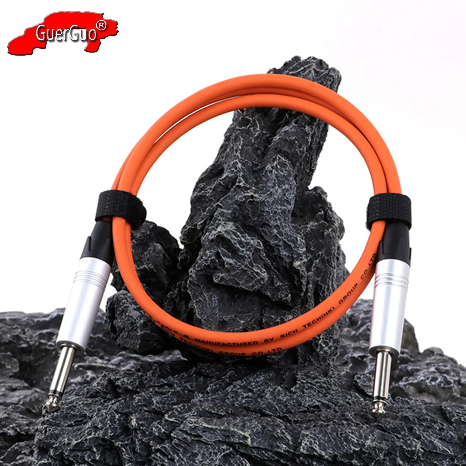 

6.35mm Instrument Cable,6.35mm Mono Jack 1/4" TS Cord Unbalanced Guitar Audio Line Male to Male for Amp Mixer Keyboard Speaker