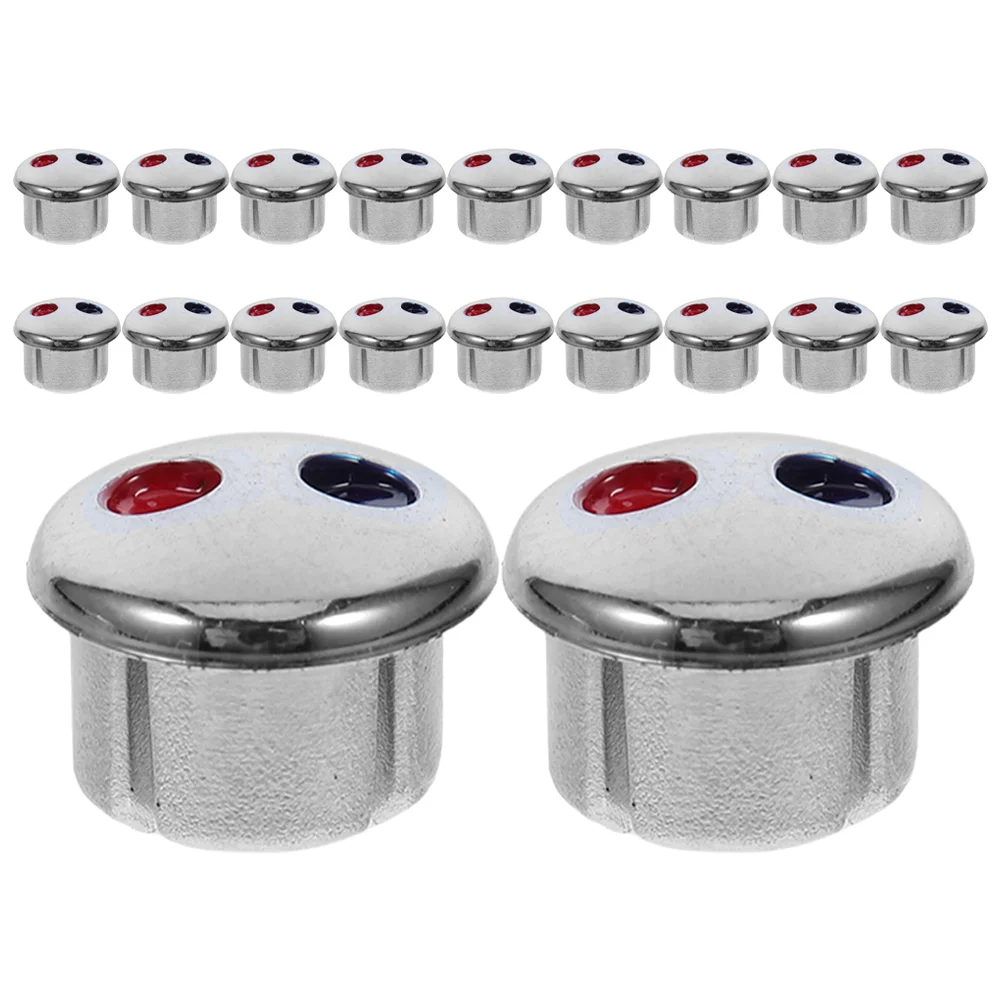 20 PCS Faucet Cap Bathroom Sink Knobs Cold Water Kitchen Tap Universal Replacement Part