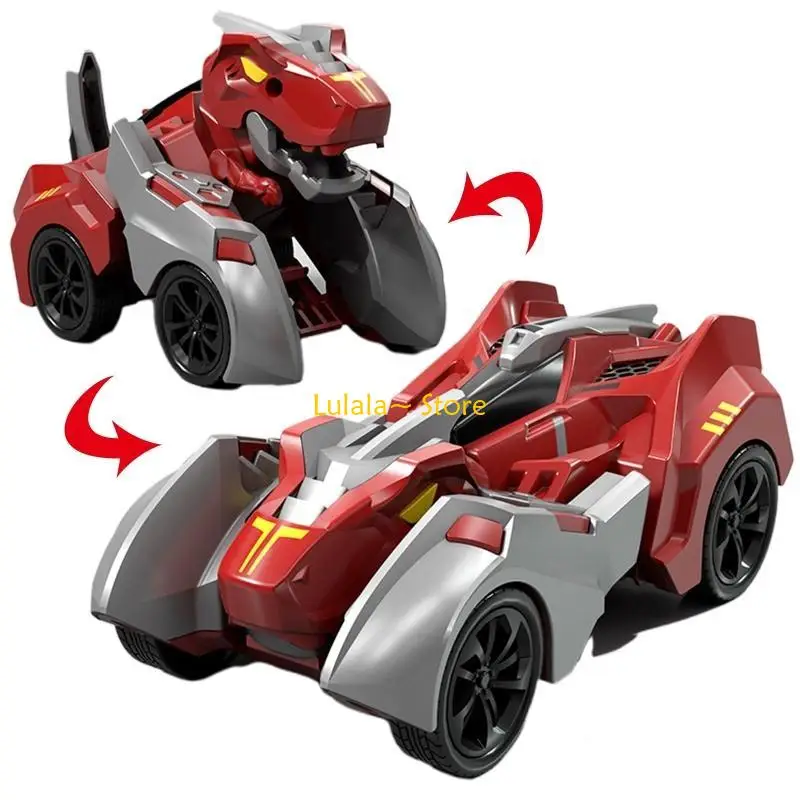 Y4QA-modelo dinosaurio deformable, coche juguete para niños, regalo, conducción automática, juguetes para niños pequeños