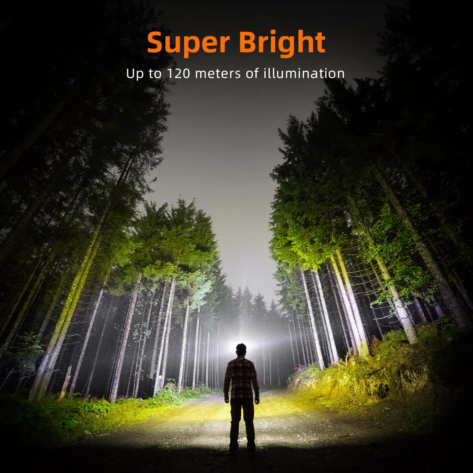 SUPERFIRE HL75-L 미니 LED 헤드램프, USB-C 충전식 헤드라이트, 방수 레드/화이트 라이트, 야외 낚시 캠핑 랜턴 