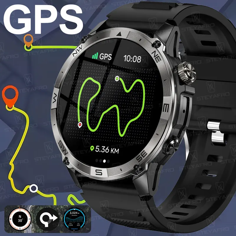 

NEW GPS Smart Watch Built-in GPS Compass Altitude Barometer 1.43'' HD AMOLED Display Bluetooth Phone Call Smartwatch For HUAWEI