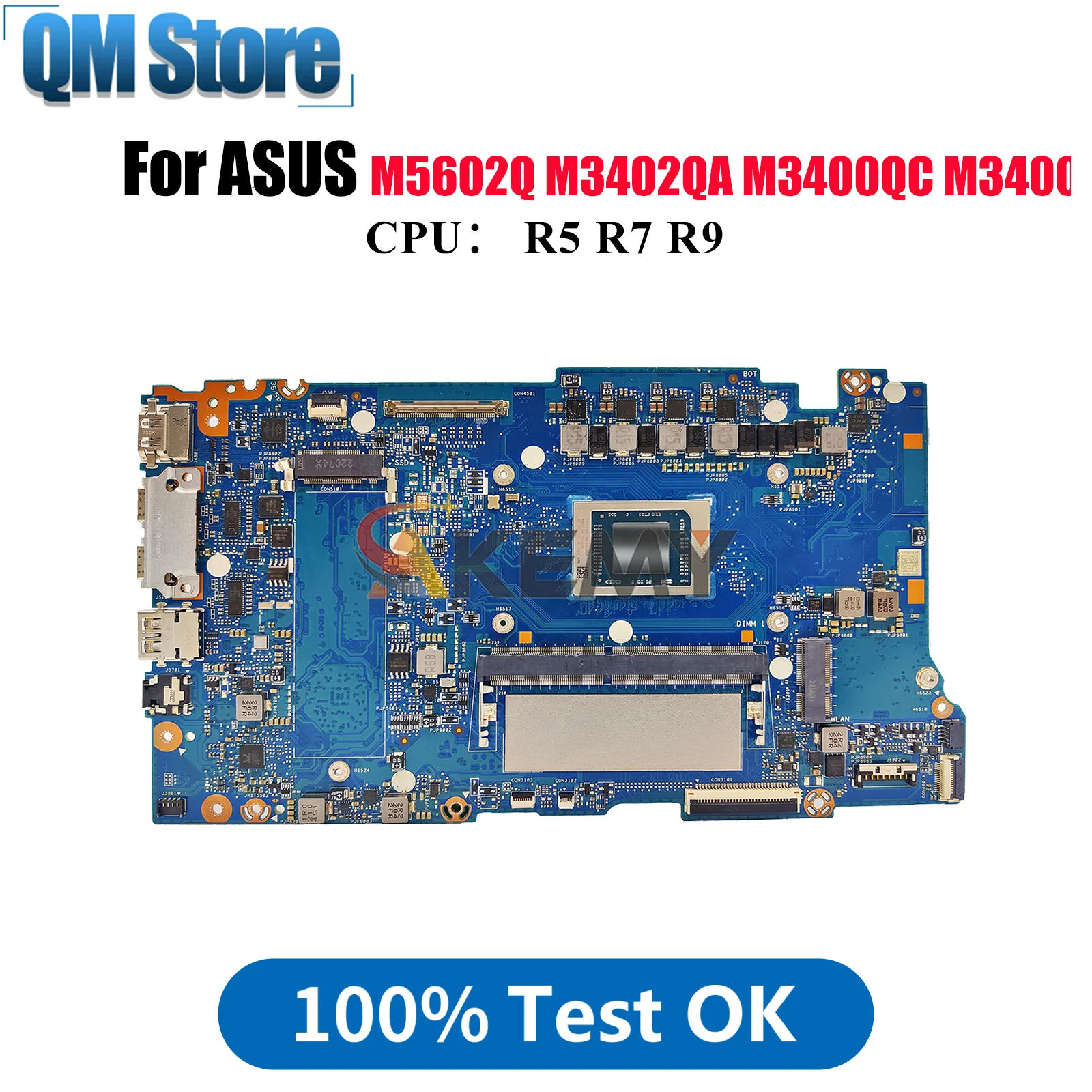

M3402QA Материнская плата для ноутбука ASUS VivoBook M3402QA M5602Q M3402Q Материнская плата для ноутбука с процессором R5 R7 R9, 100% тестирование, ОК, быстрая доставка